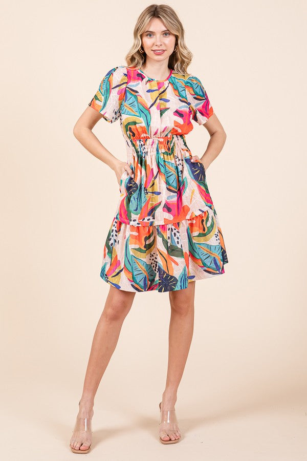 Katherine Tropical Floral Dress