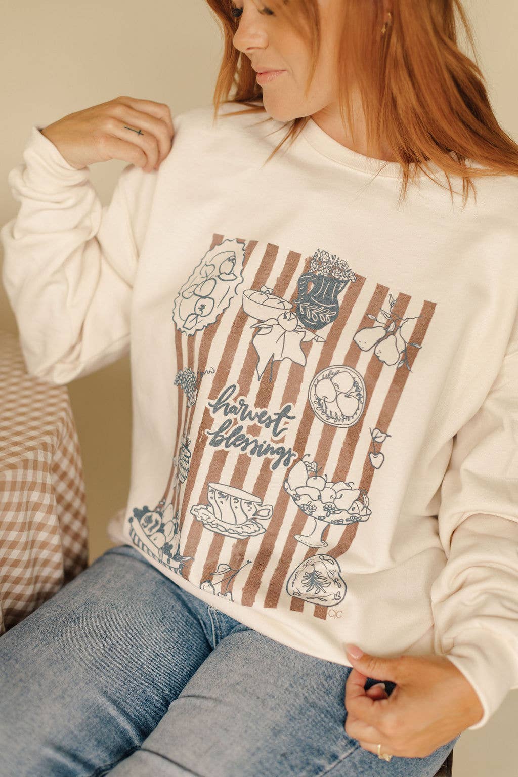 Harvest Blessing Graphic  Graphic Sweatshirt