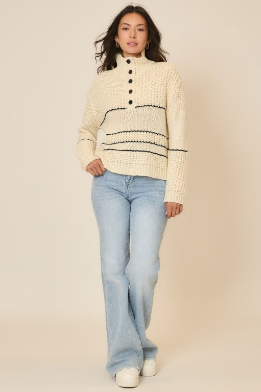 Bringing Joy Button Up Sweater