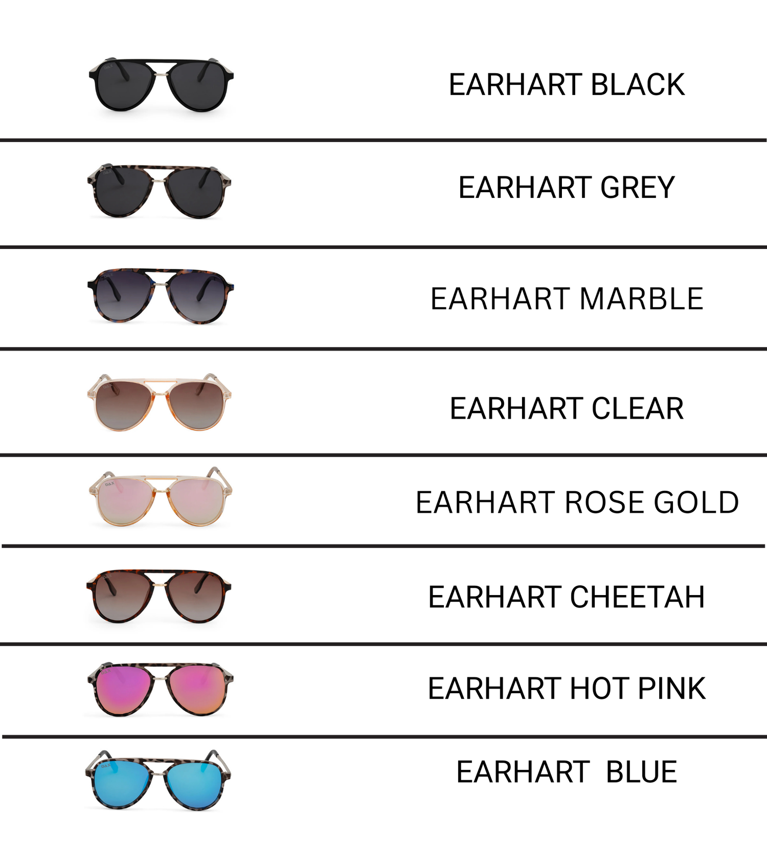 Earhart - Women’s Aviator Sunglasses–Polarized Everyday Chic: Clear