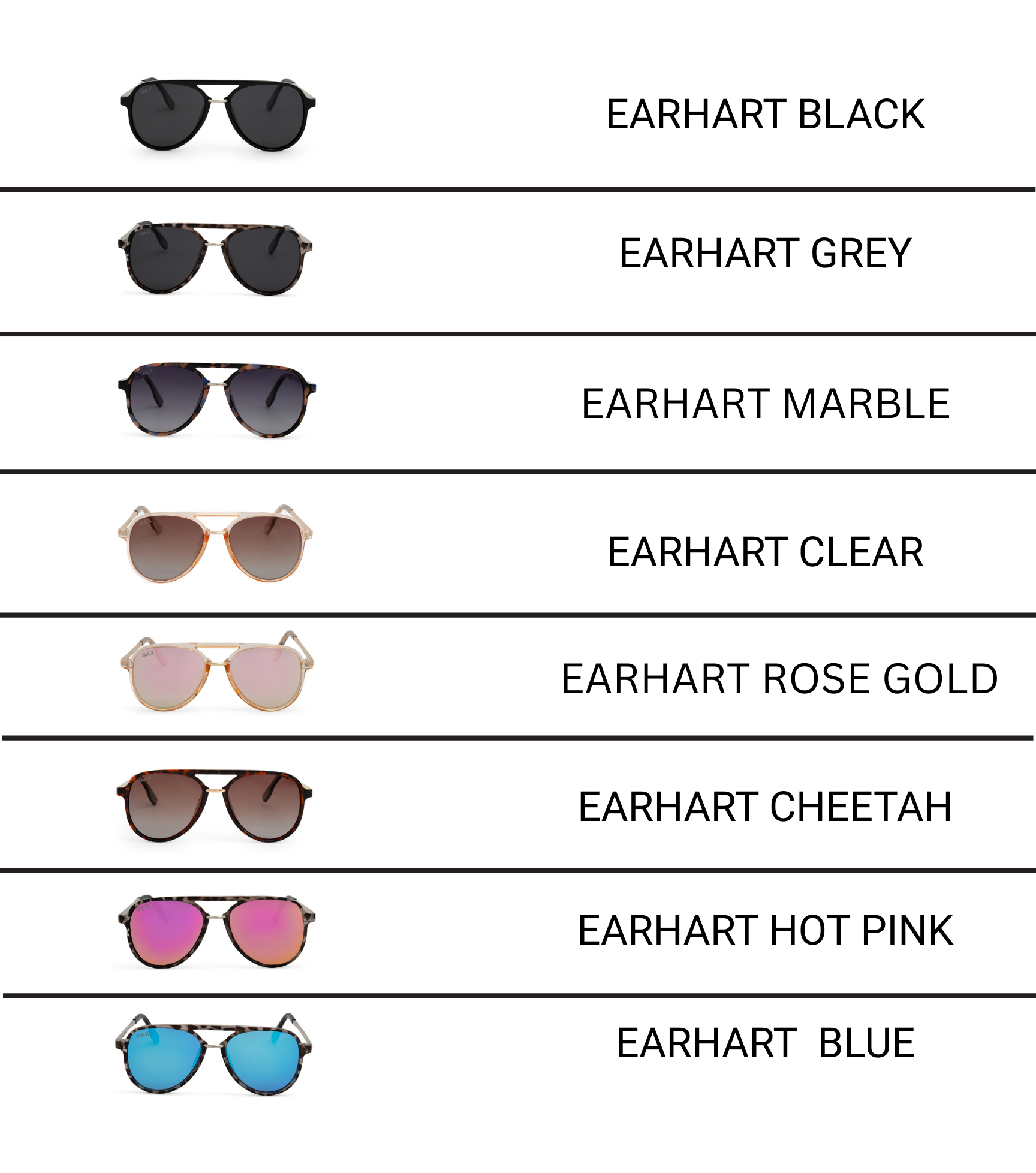 Earhart - Women’s Aviator Sunglasses–Polarized Everyday Chic: Clear