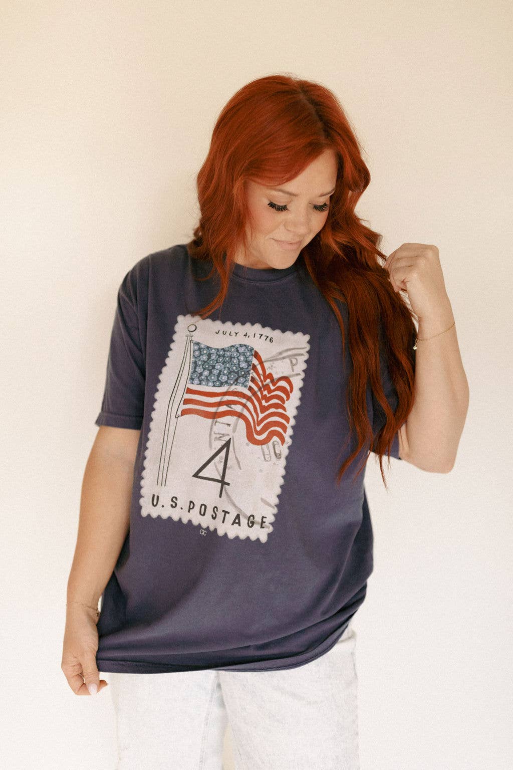 American Flag Stamp Tee