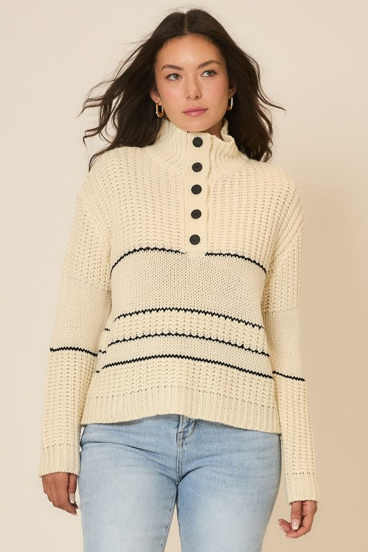 Bringing Joy Button Up Sweater