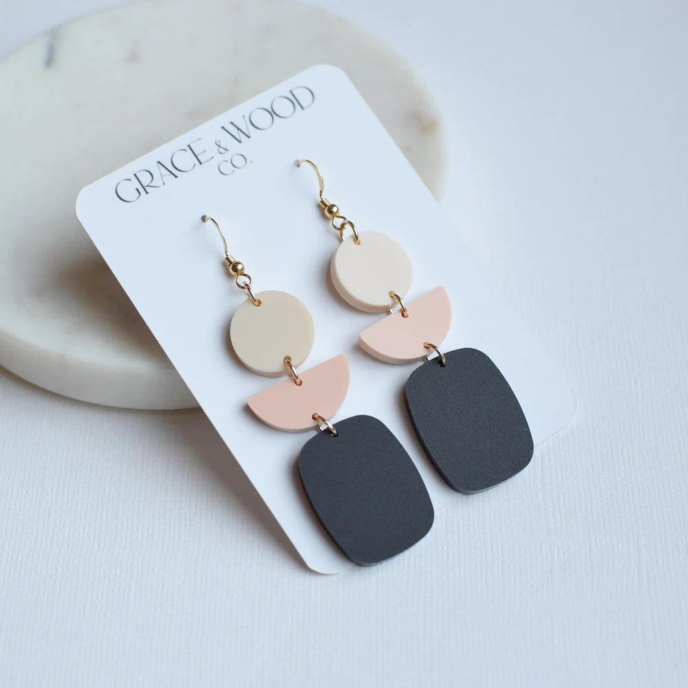 Day To Night Geo Earrings