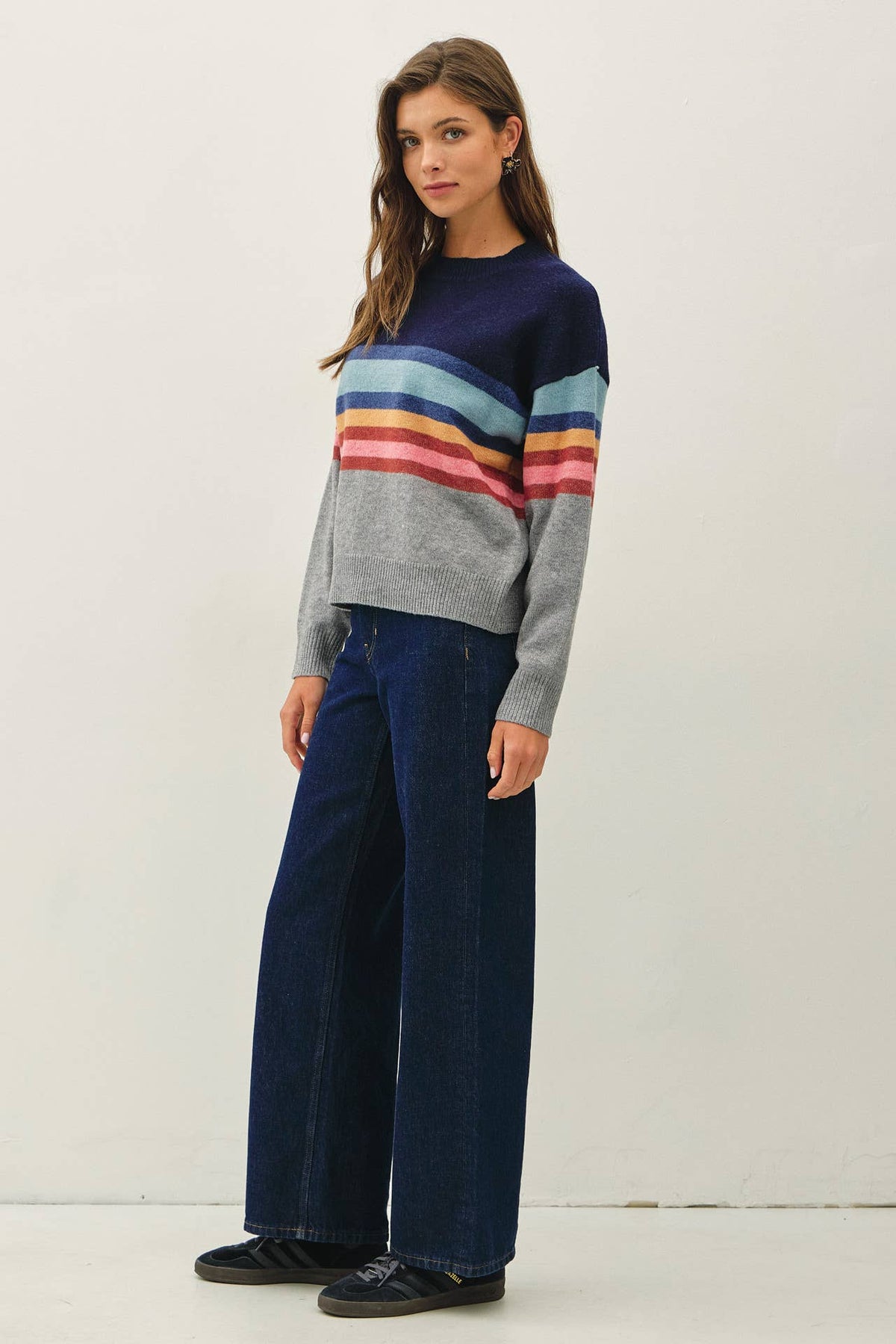 Lauren MULTI COLOR BLOCKED SWEATER