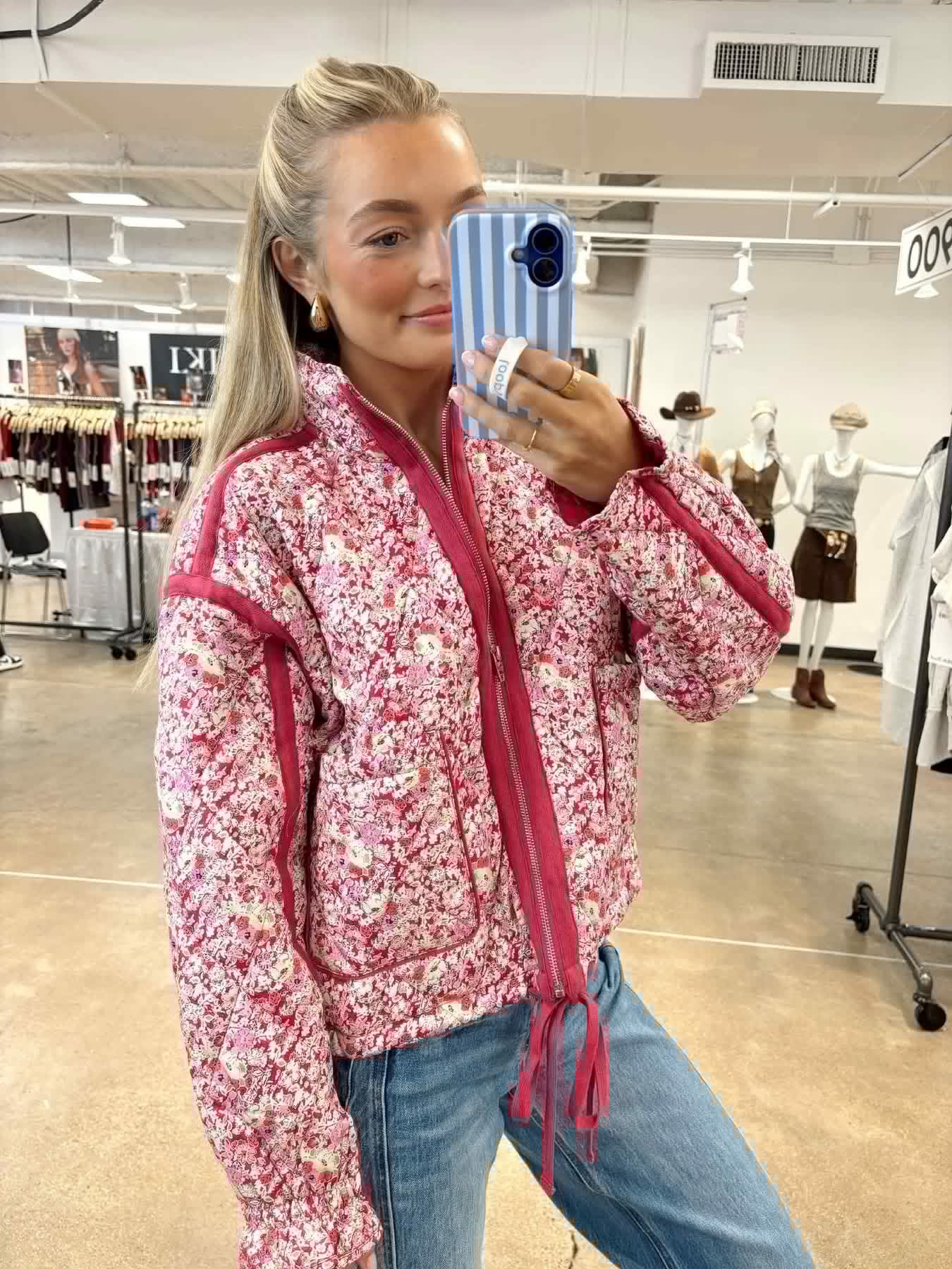 Pink Floral Jacket