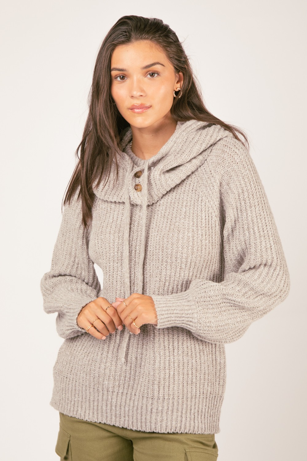 Ellerby Gray Sweater Hoodie