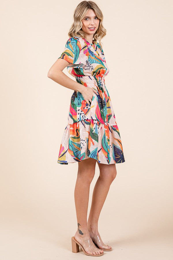 Katherine Tropical Floral Dress