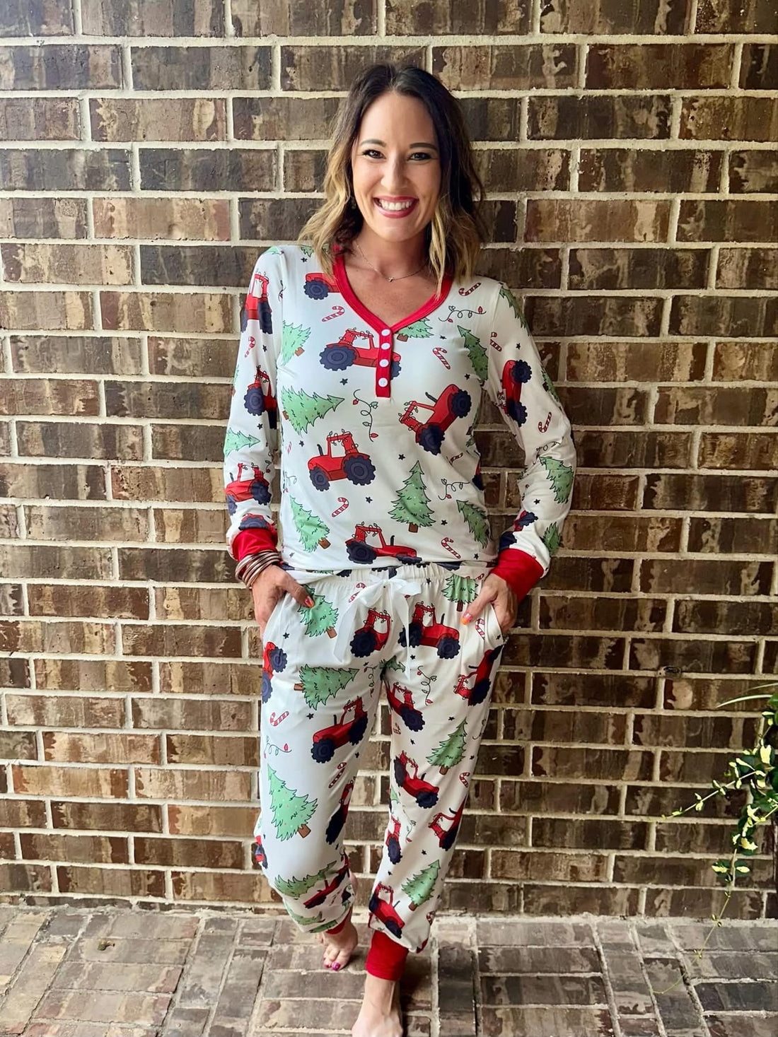 PREORDER • Tractor Ladies and Littles Christmas Pjs