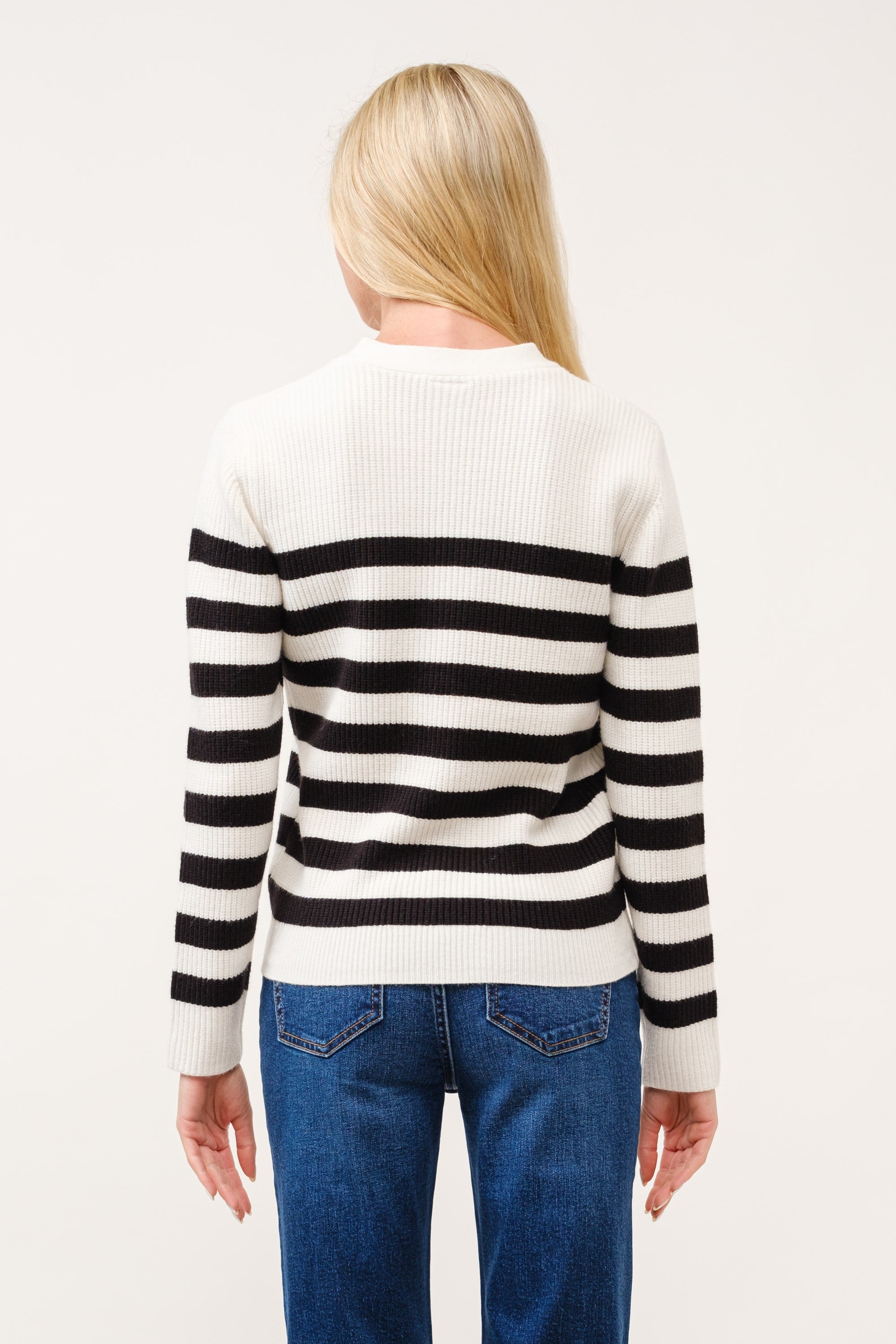 Classic Style Stried Cardigan