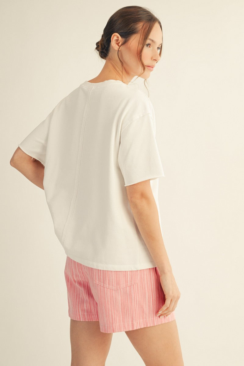American Flag Patched Tee