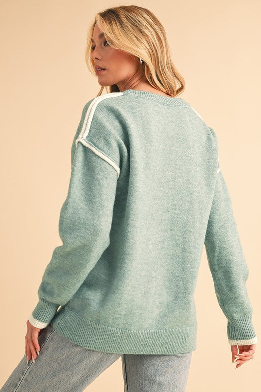 Jaded  Moon Accent Sweater