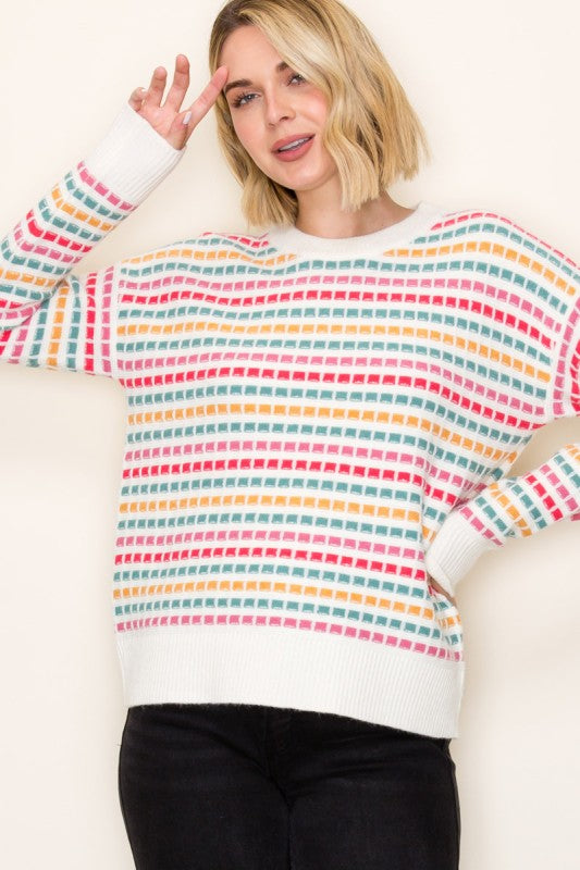 Festive Squares Sweater