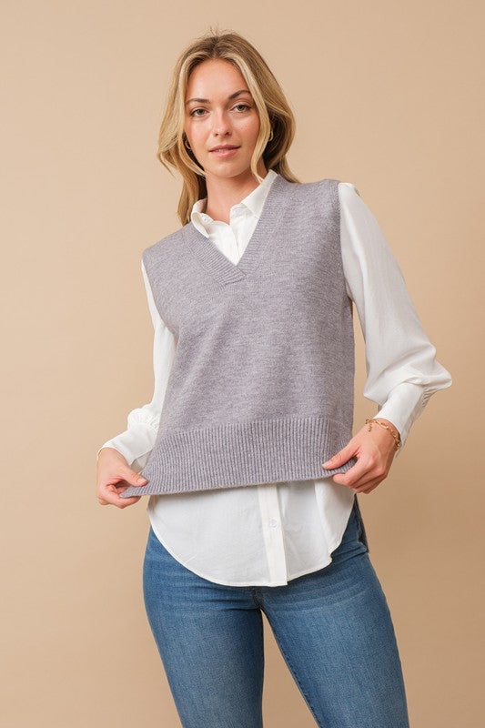 Marley Gray Sweater Vest