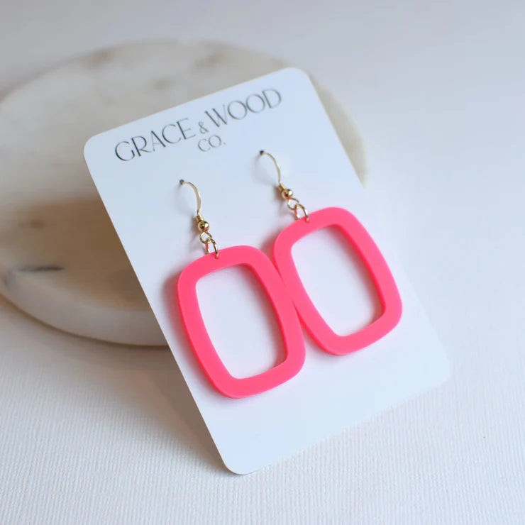 Skyler Hot Pink Earrings