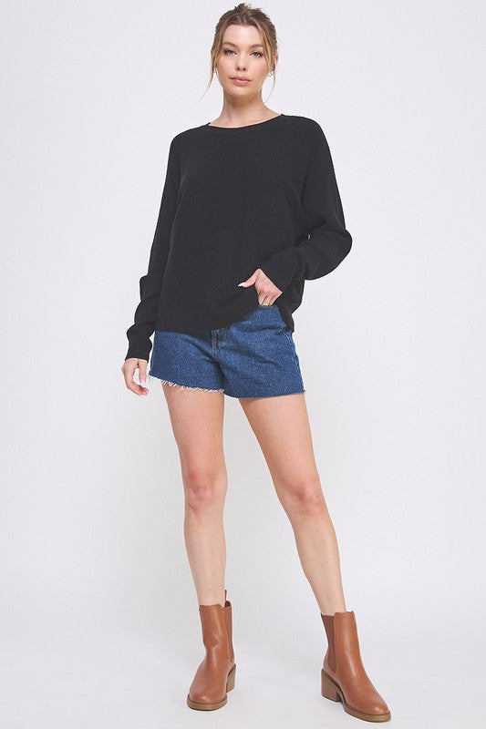 Soft Beginnings Black Sweater