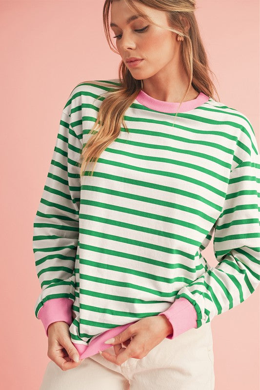 Where You Choose Striped Top