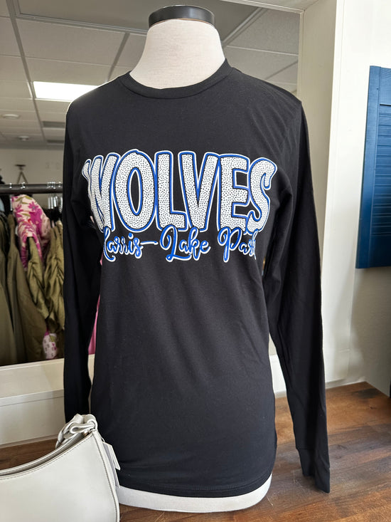 Wolves Polka Dot Long Sleeve Tee