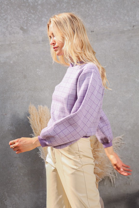 Windows of Lavendar Sweater