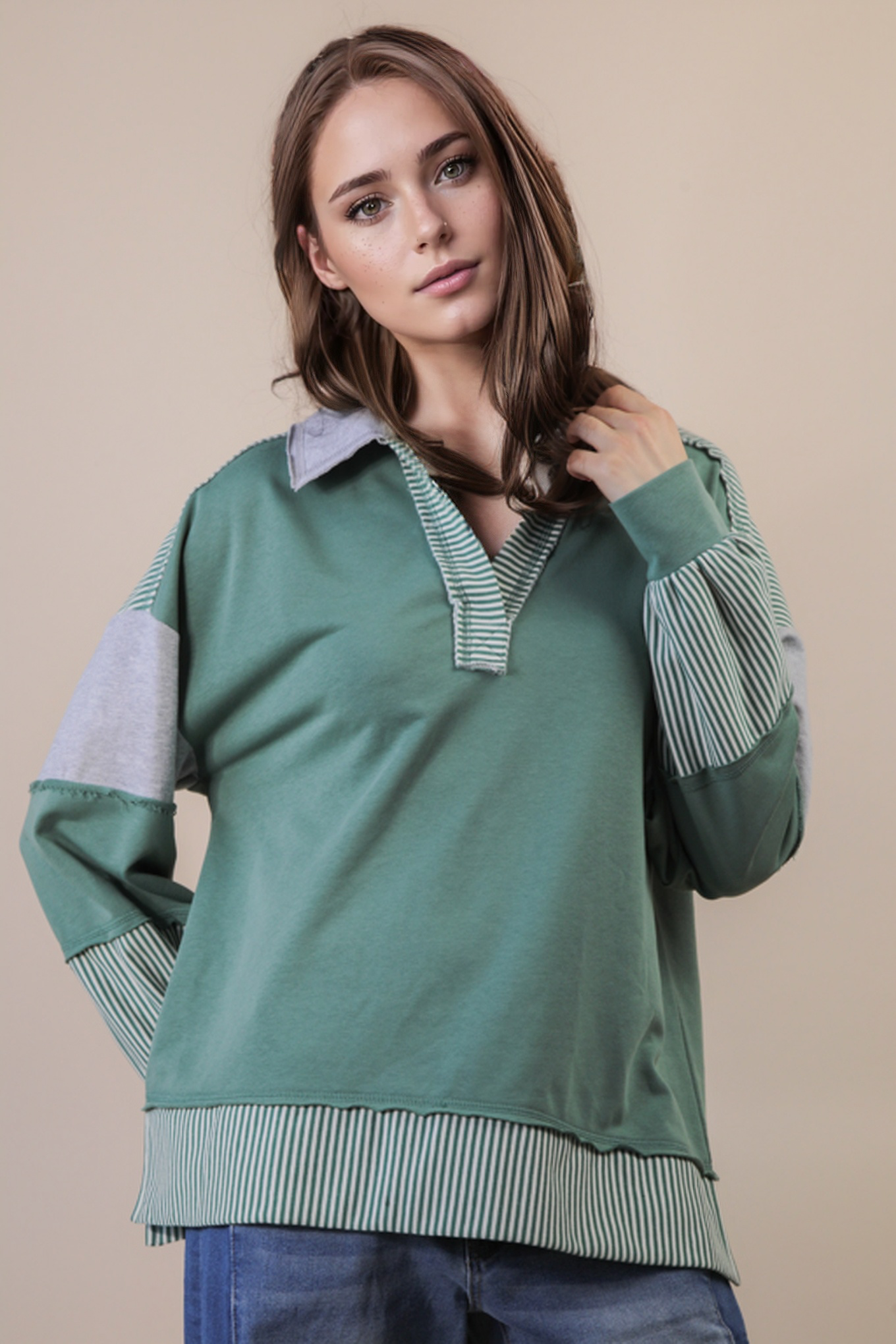 Sage Lazy Day Top