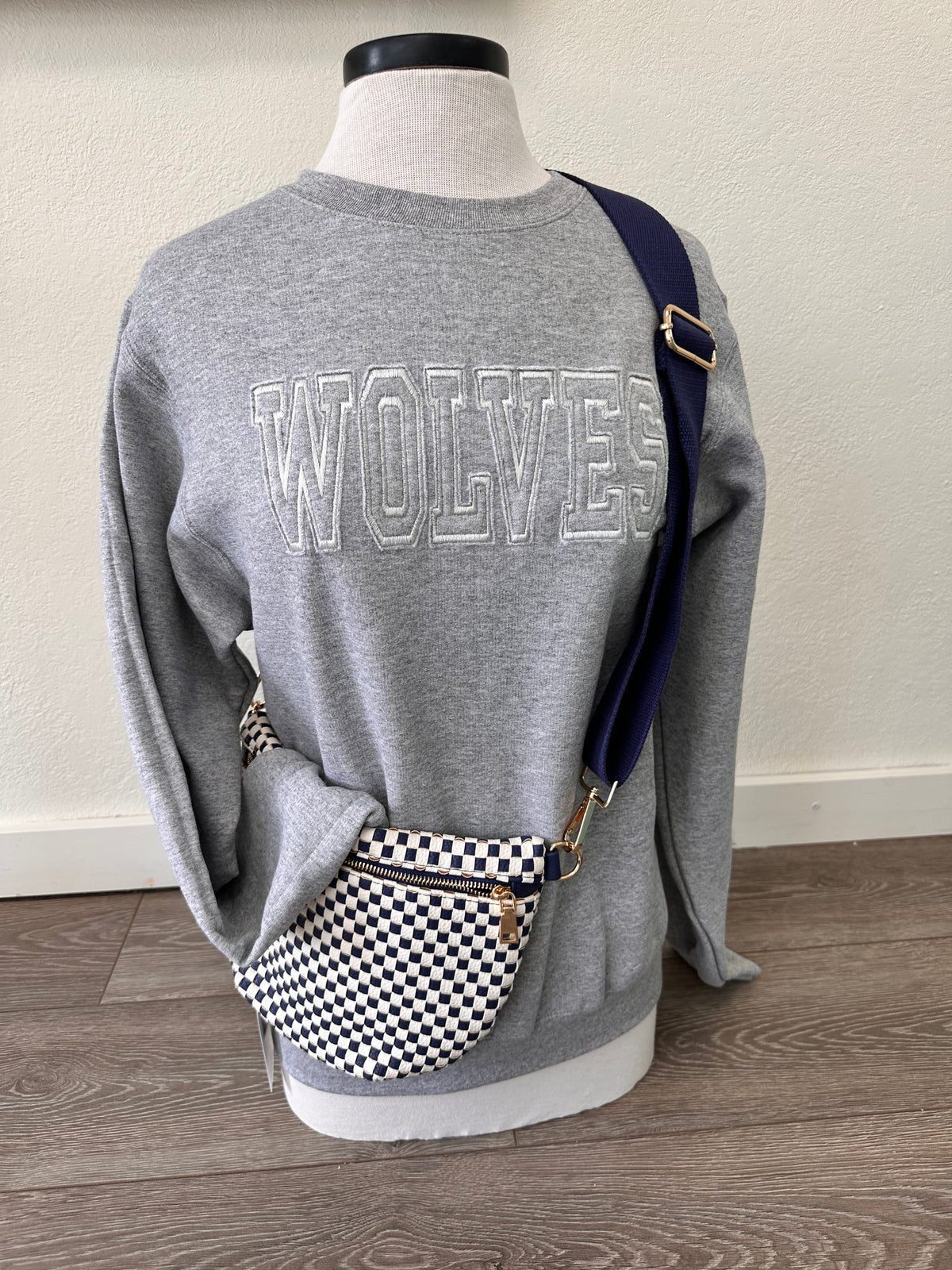 Gray Wolves Appliqué Sweatshirt