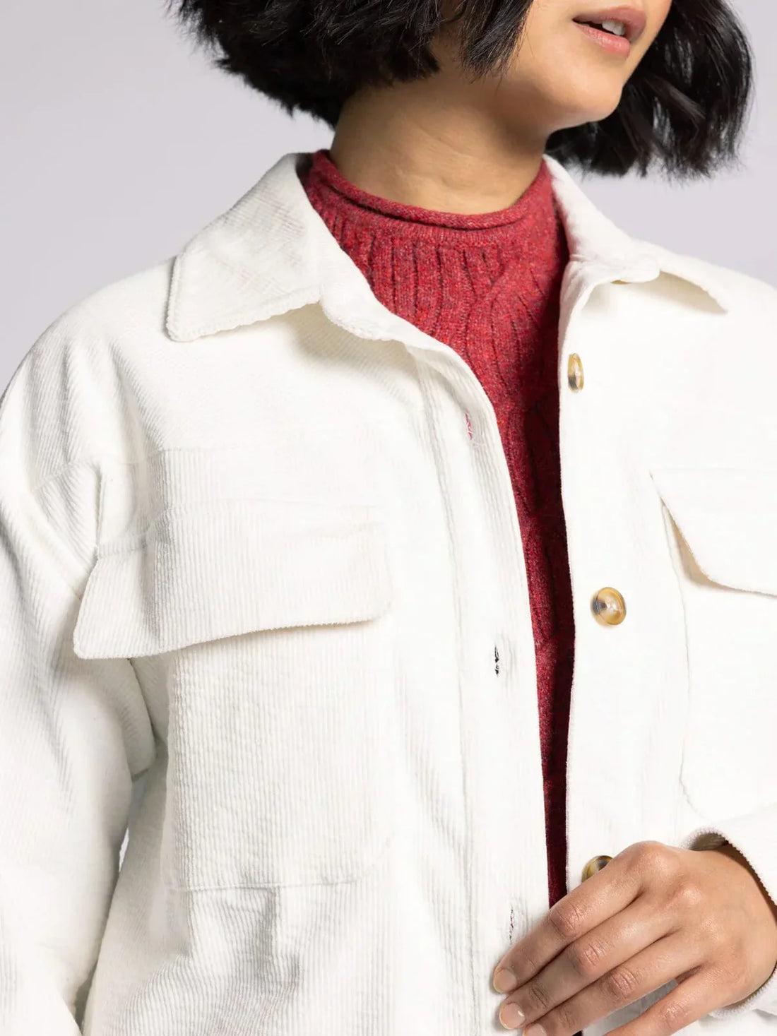 Thread and Supply Dallas Cream Cord Jacket