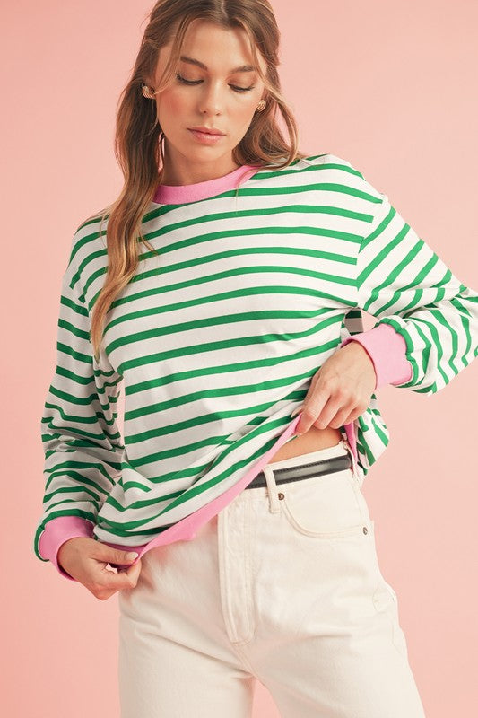 Where You Choose Striped Top