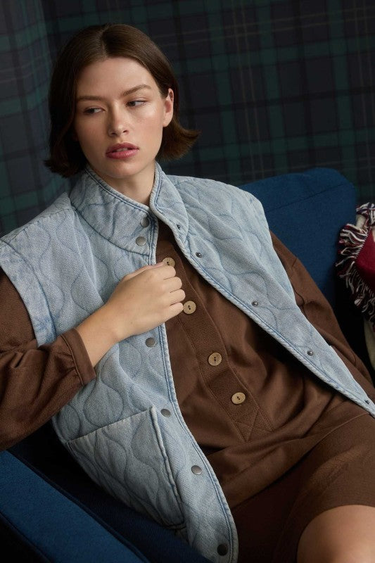 Times Faster Denim Vest