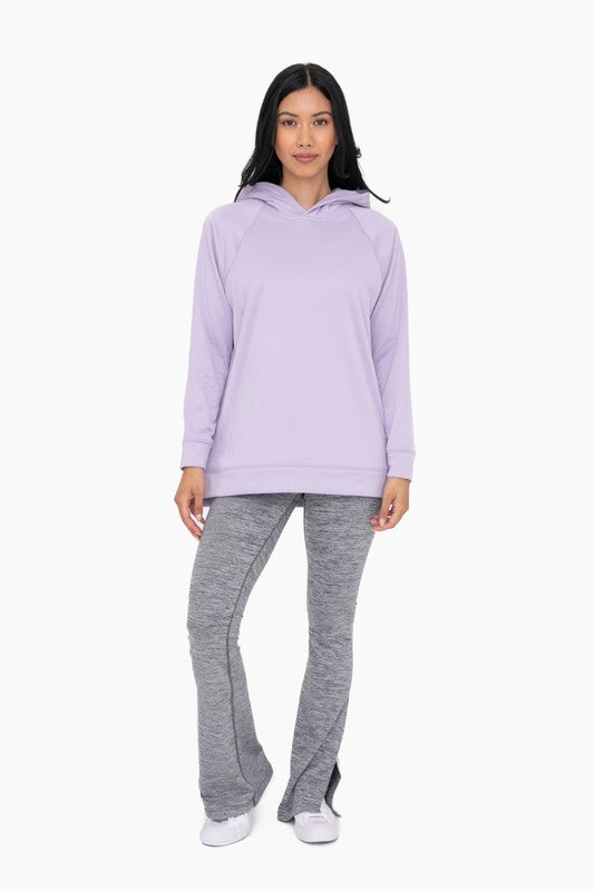 Lavender  Pullover Hoodie  with Side Zippers