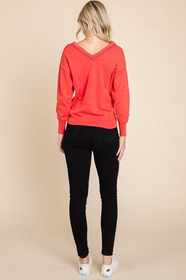 Florence Coral Sweater