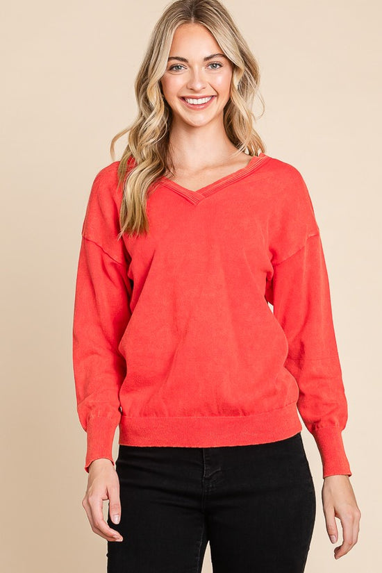 Florence Coral Sweater