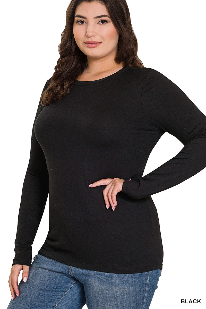 Black Stretchy Layering Tee