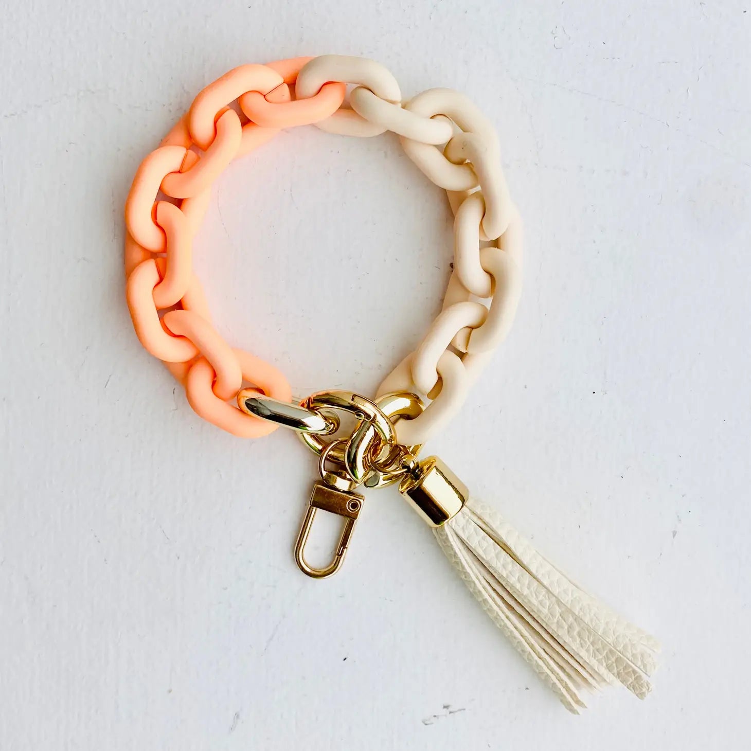 Matte Chain Link Bangle Keychain |