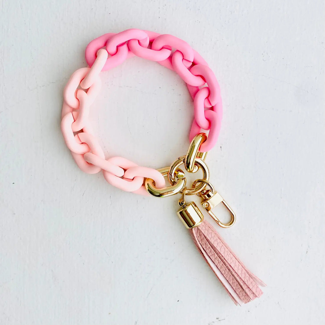 Matte Chain Link Bangle Keychain |