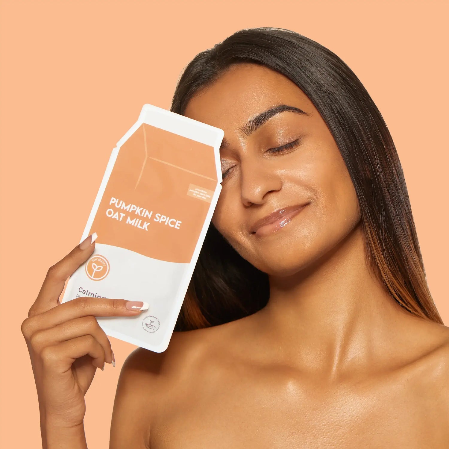 Pumpkin Spice Oat Milk Calming Plant-Based Milk Mask: With Peg Hole