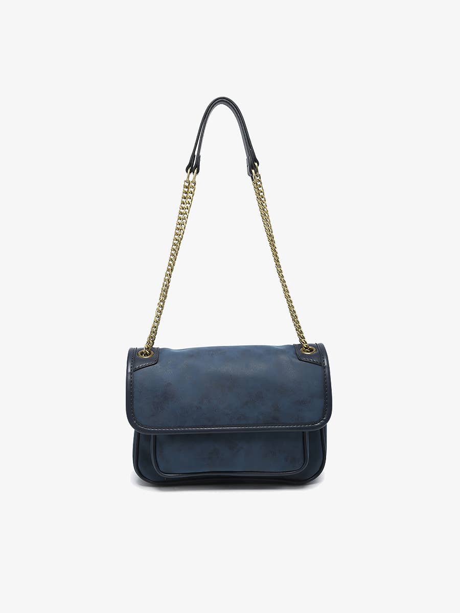 Nola Convertible Suede Crossbody Bag: Espresso