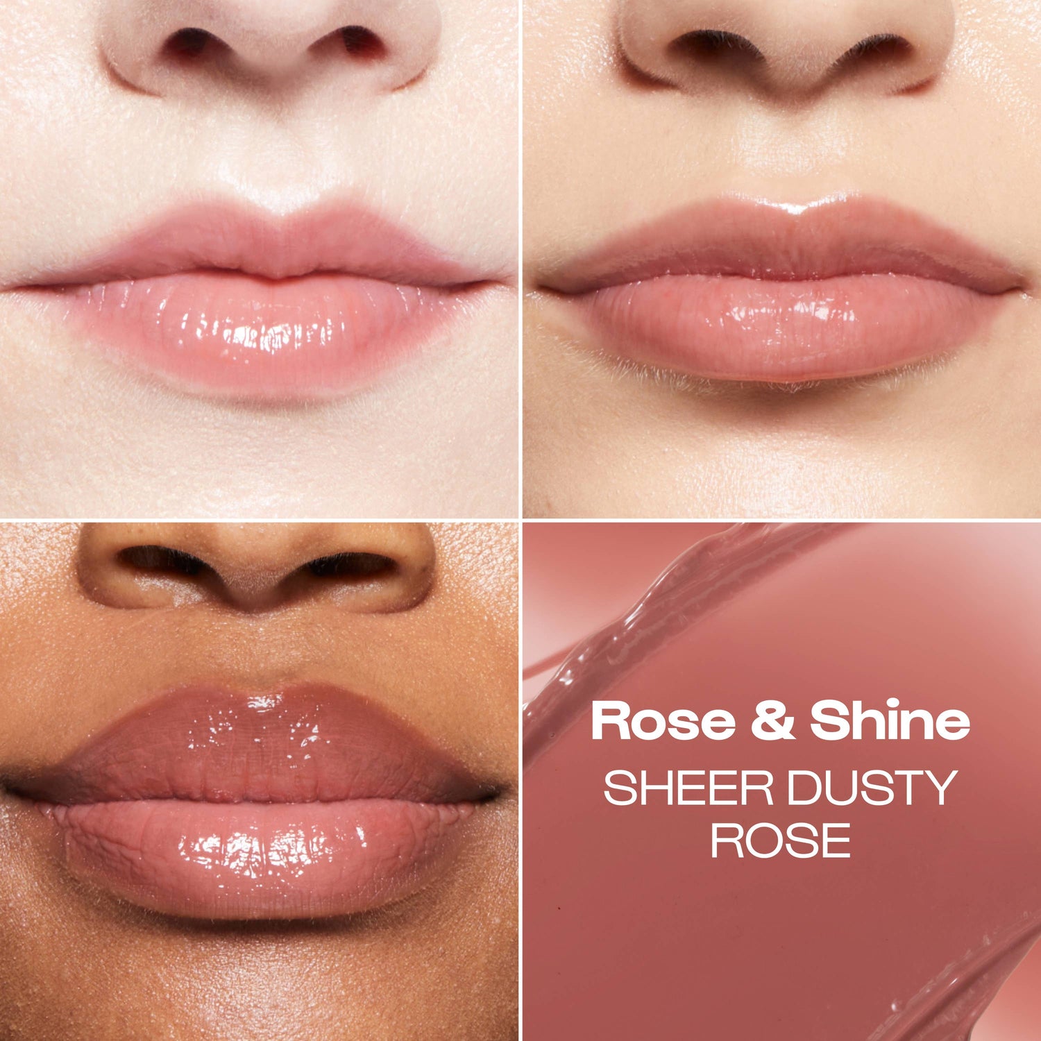 Rose &amp; Shine (Sheer Dusty Rose) Lip Goals Glossy Lip Balm: Rose &amp; Shine (Sheer dusty rose)