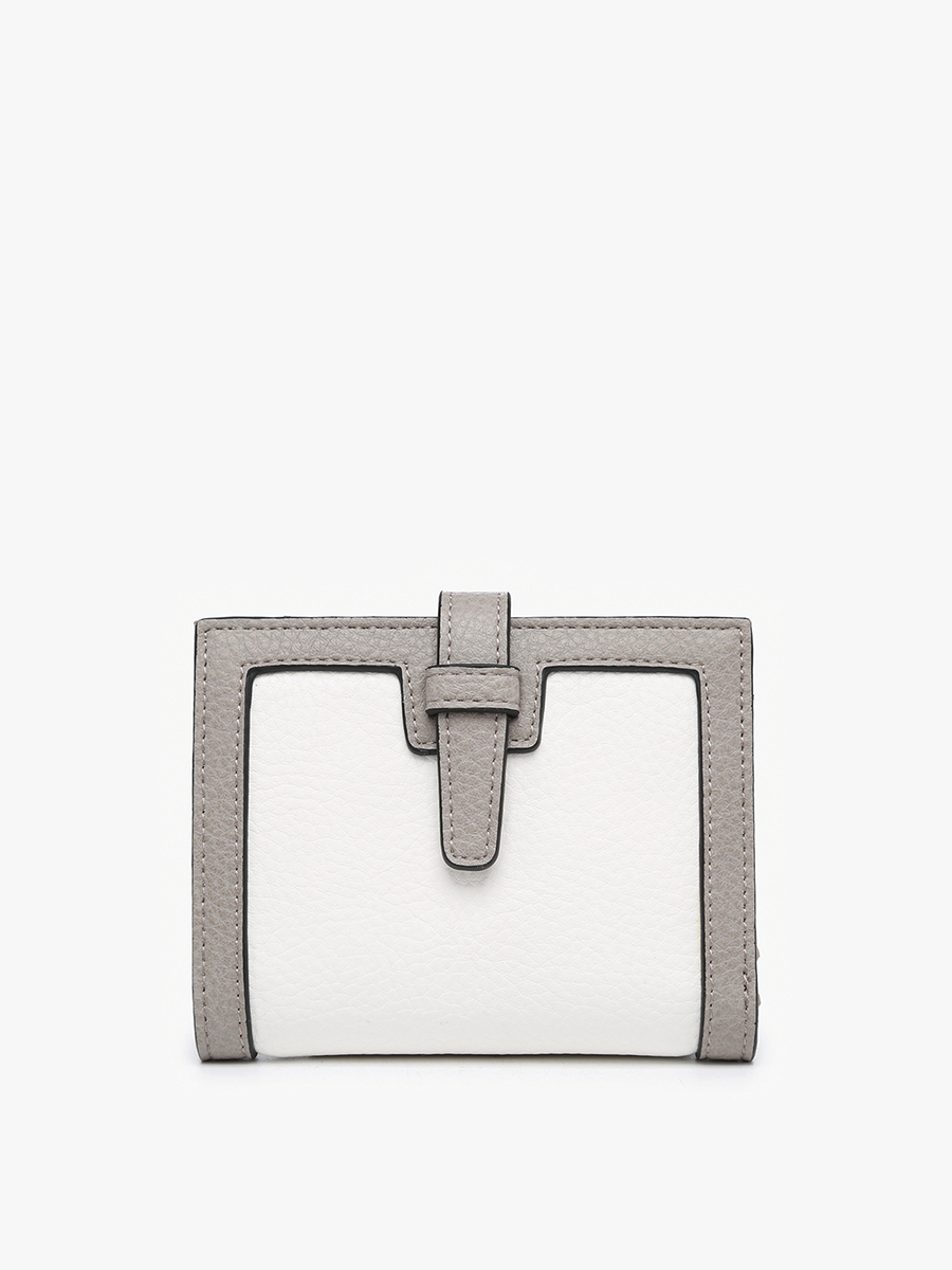Bessie Canvas Wallet w/ Slip Closure: Arrowhead-Black