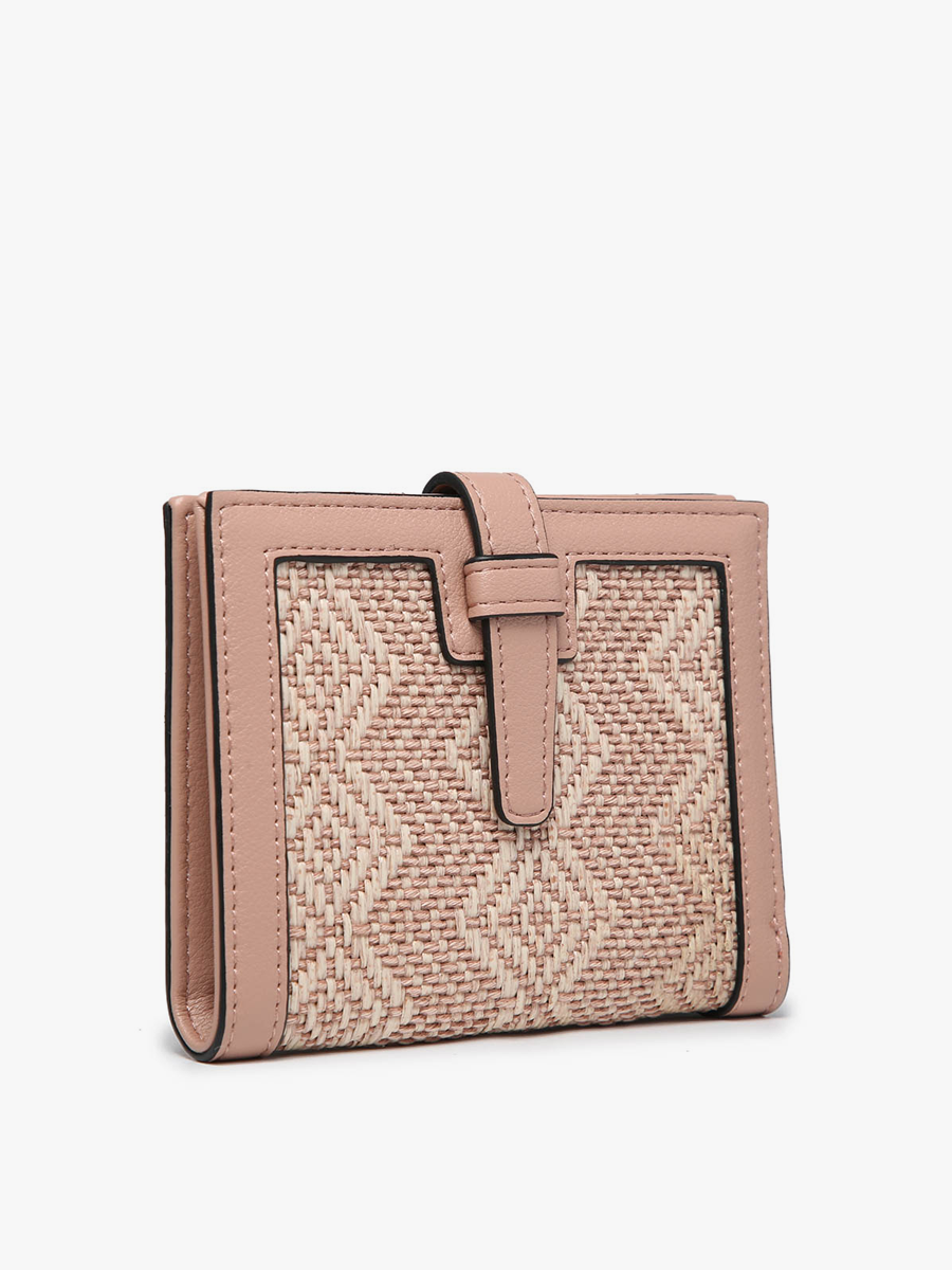 Bessie Canvas Wallet w/ Slip Closure: Arrowhead-Black
