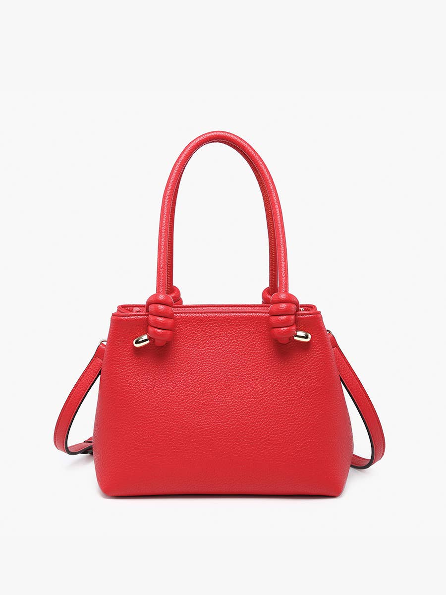 Blair Classic Satchel w/ Knotted Handles &amp; Long Strap: Dark Slate