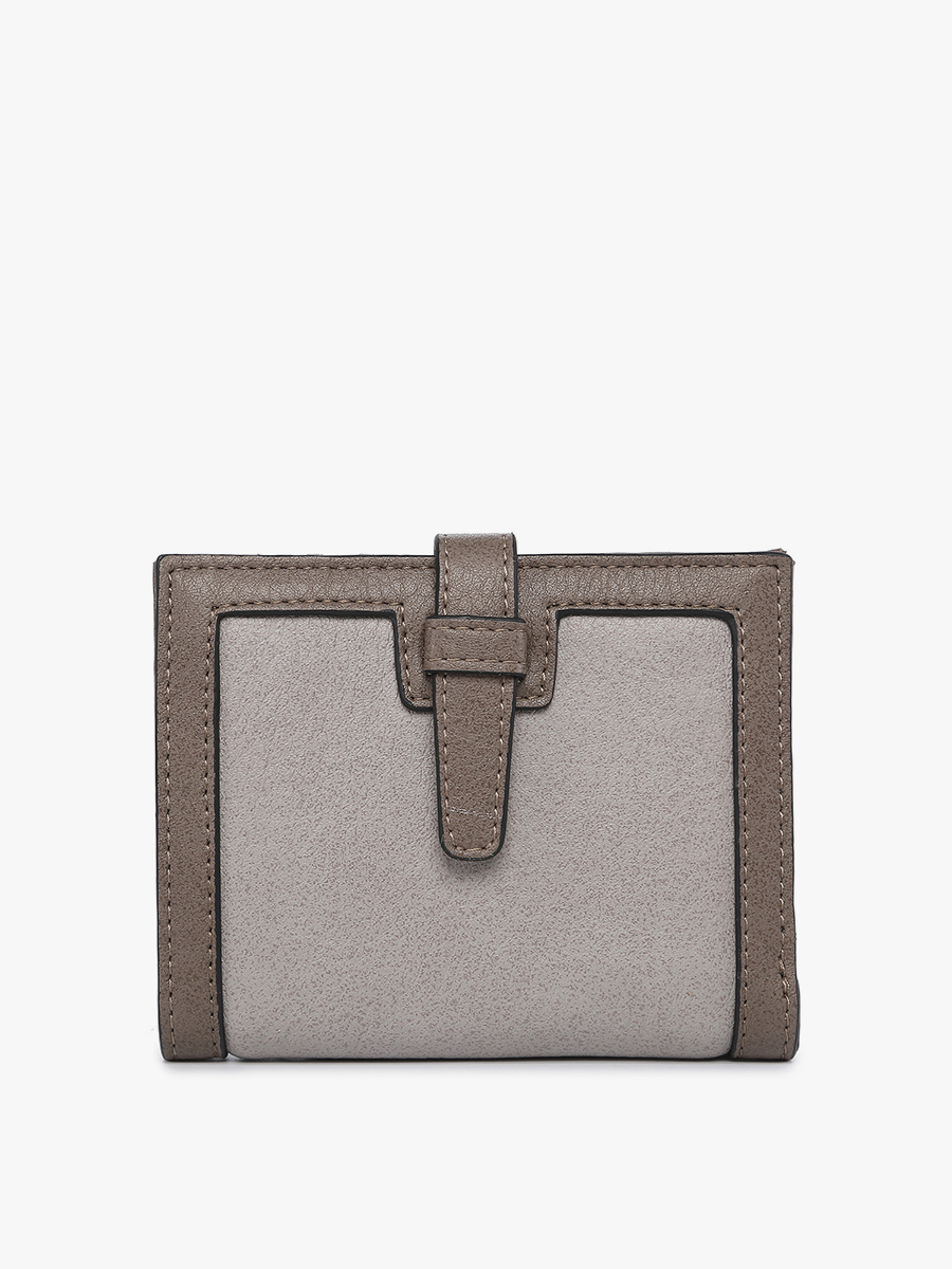 Bessie Canvas Wallet w/ Slip Closure: Arrowhead-Black