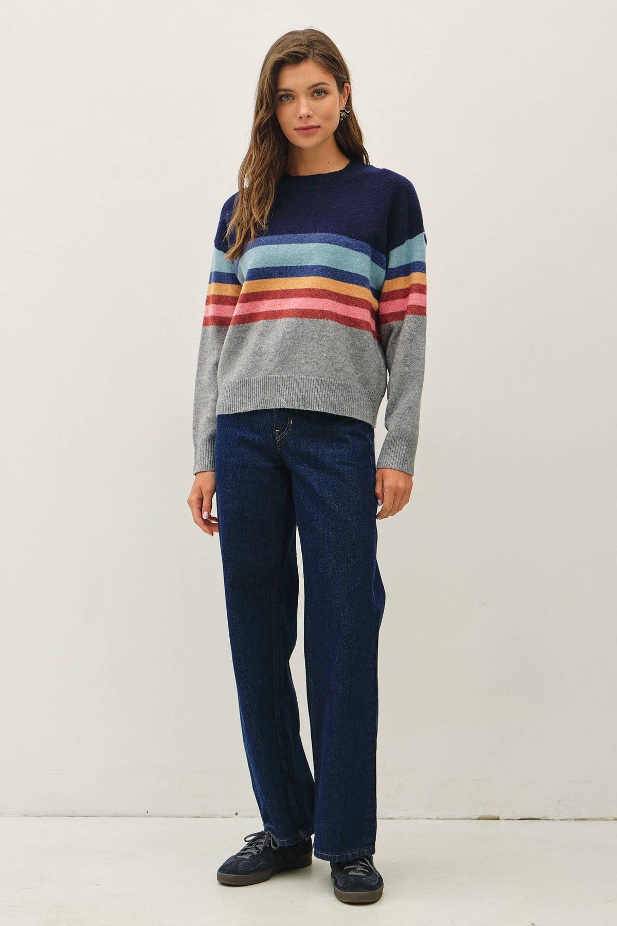 Lauren MULTI COLOR BLOCKED SWEATER