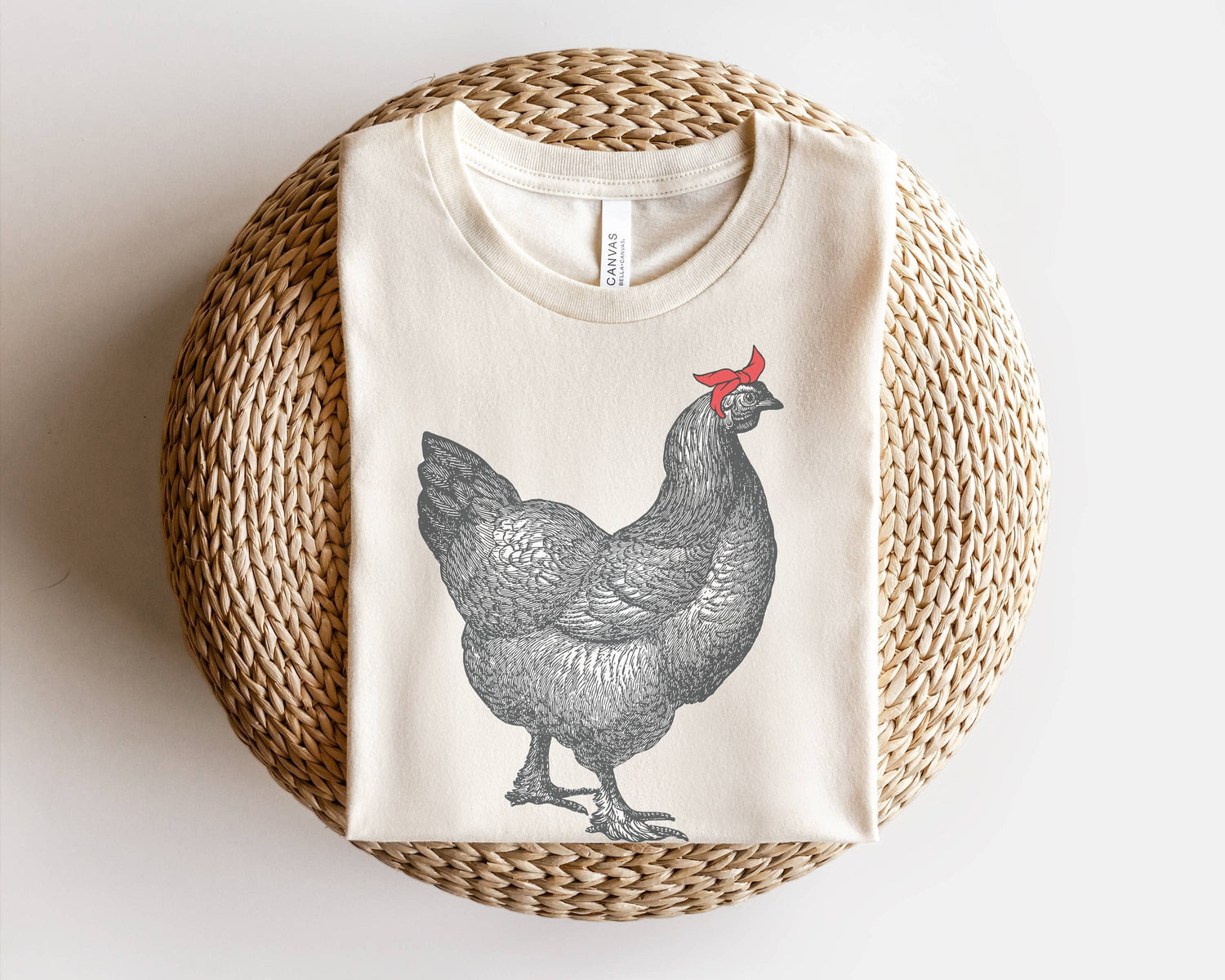 Chicken with Bandana Graphic Tee | Women&