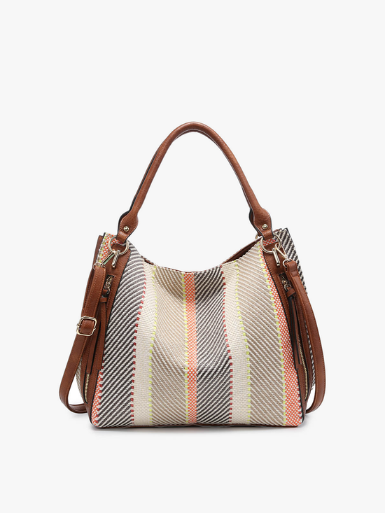 Connar Monogrammable Striped Tote
