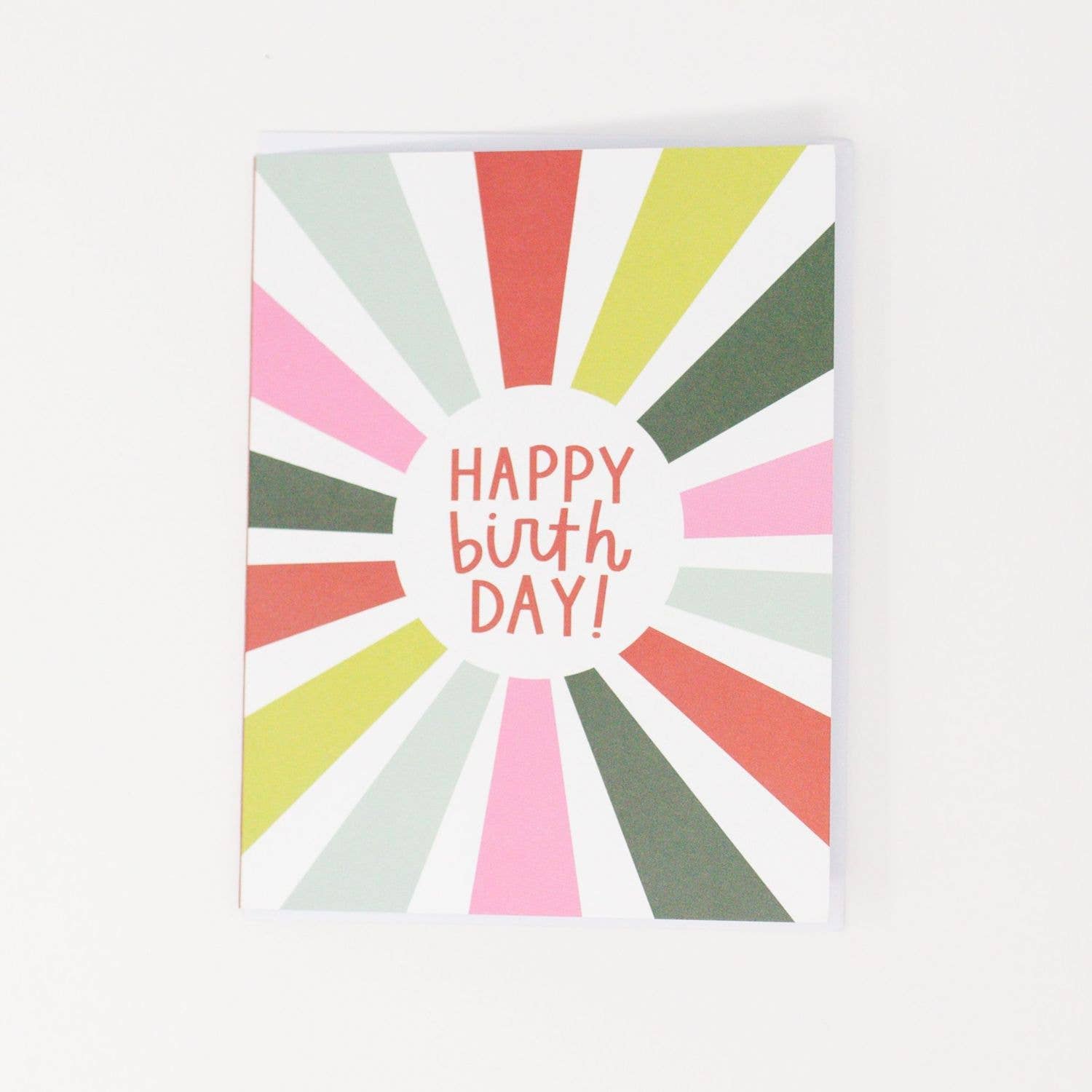 Happy Birthday Sunburst Greeting Card