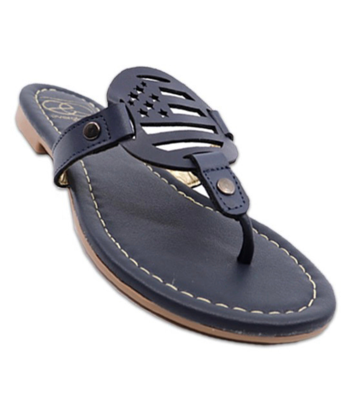 Navy Flag Sandals